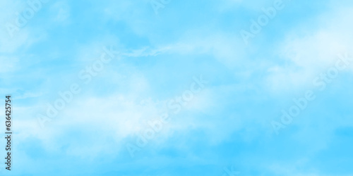 Abstract shinny Summer or winter seasonal natural cloudy blue sky background, Hand painted watercolor shades sky clouds, Bright blue cloudy sky vector illustration.