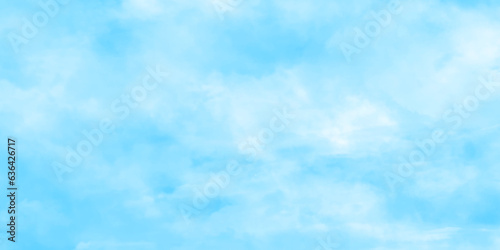 Abstract shinny Summer or winter seasonal natural cloudy blue sky background, Hand painted watercolor shades sky clouds, Bright blue cloudy sky vector illustration.