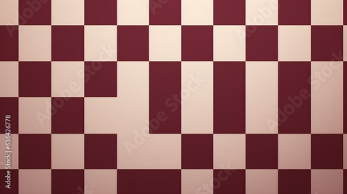 Checkerboard Pattern in Burgundy Colors. Simple and Clean Background