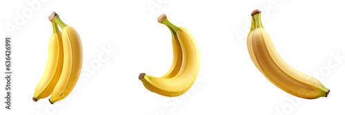 Banana on transparent background