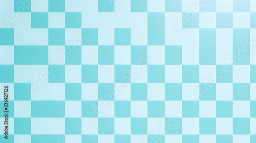 Checkerboard Pattern in Cyan Colors. Simple and Clean Background
