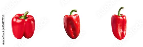Red spice on transparent background