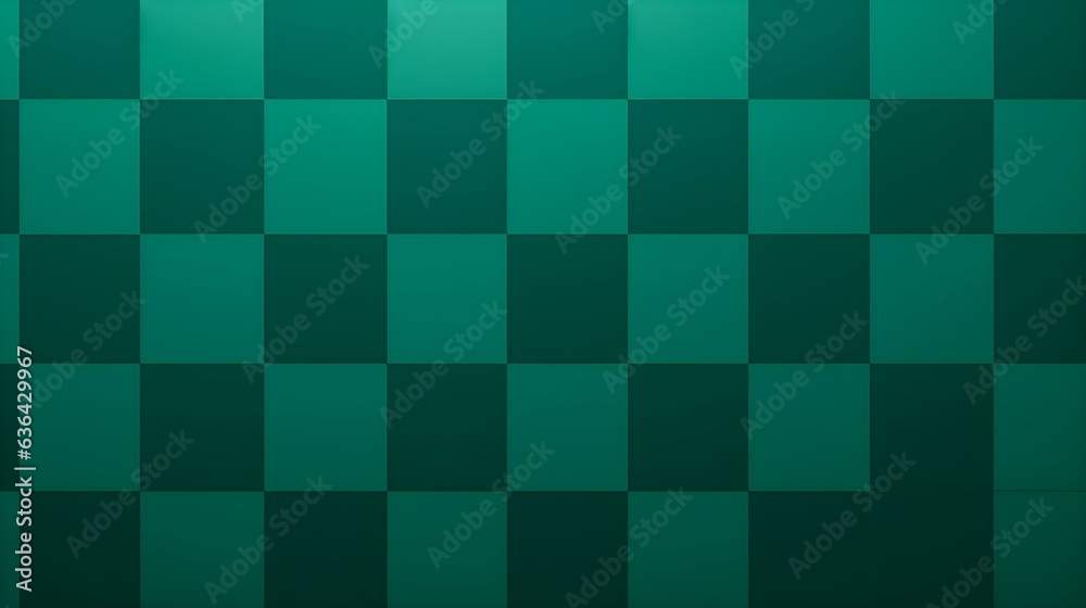 Checkerboard Pattern in Emerald Colors. Simple and Clean Background Checkerboard Pattern in Emerald Colors. Simple and Clean Background