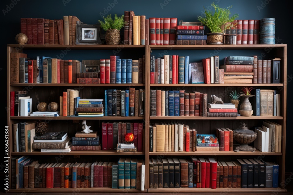 bookcase of a young college student bookcase of a young college student