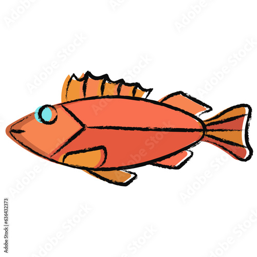 Hand drawn Rockfishes icon