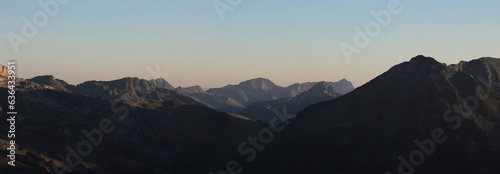 Mountain Range In Morning Light