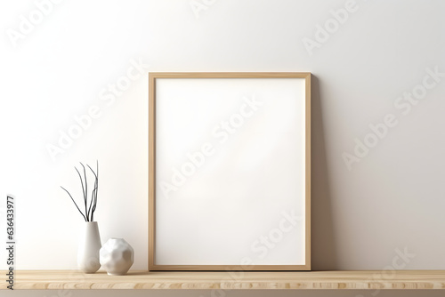 Clean and Contemporary: Balanced Frame Mockup, generative ai