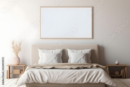 Contemporary Captivation: Frame Presentation Mockup, generative ai