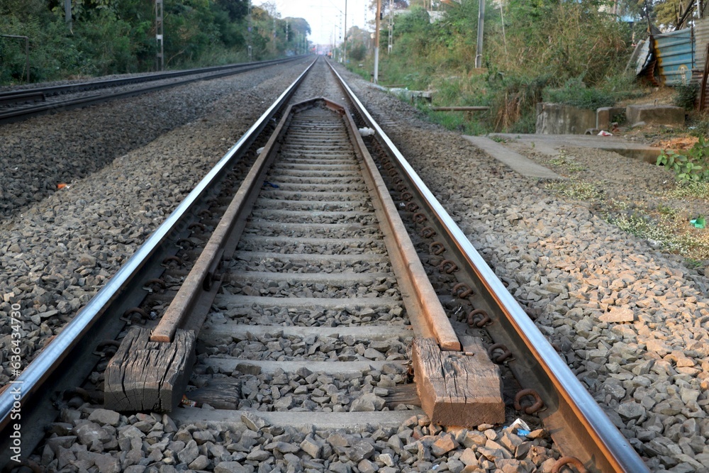 The longest railroad tracks. Trains are a group of vehicles that move along the tracks to transport goods or passengers from one place to another. The longest railroad tracks. Trains are a group of vehicles that move along the tracks to transport goods or passengers from one place to another.