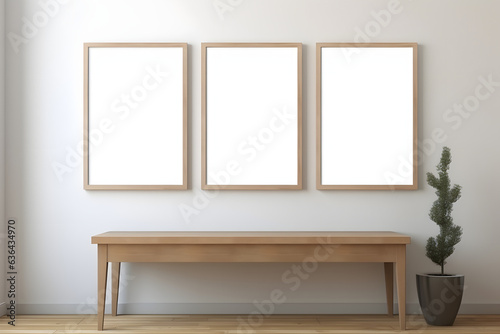 Inviting Vibes: Balanced Frame Setting Mockup, generative ai