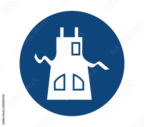 Apron Mandatory Safety Sign
