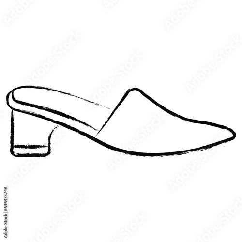 Hand drawn sandal icon
