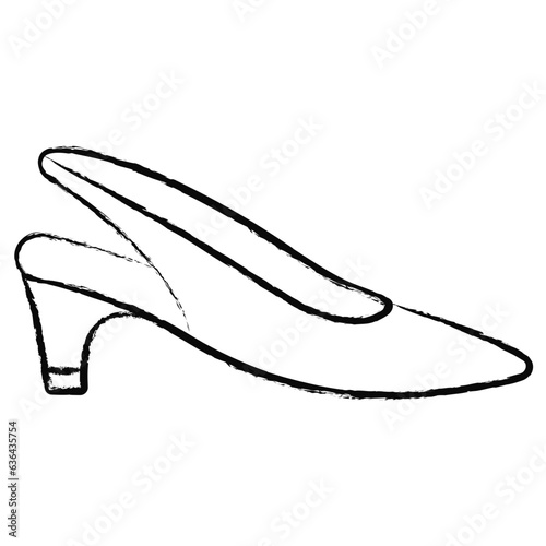 Hand drawn sandal icon