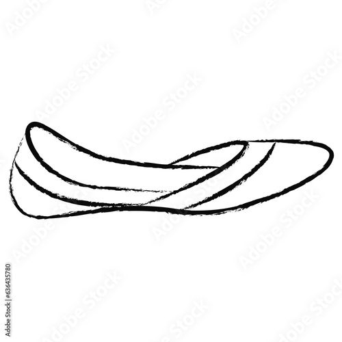 Hand drawn sandal icon