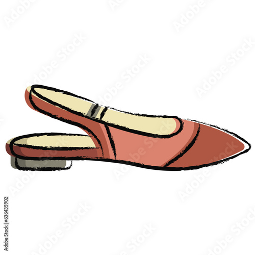 Hand drawn sandal icon
