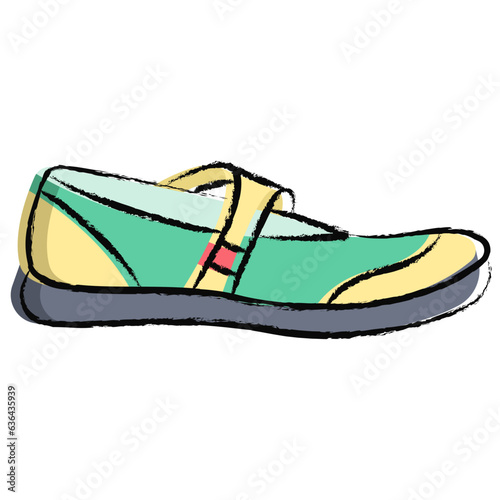 Hand drawn sandal icon