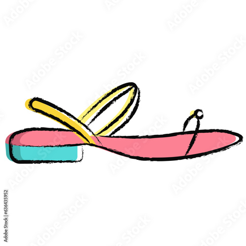 Hand drawn sandal icon