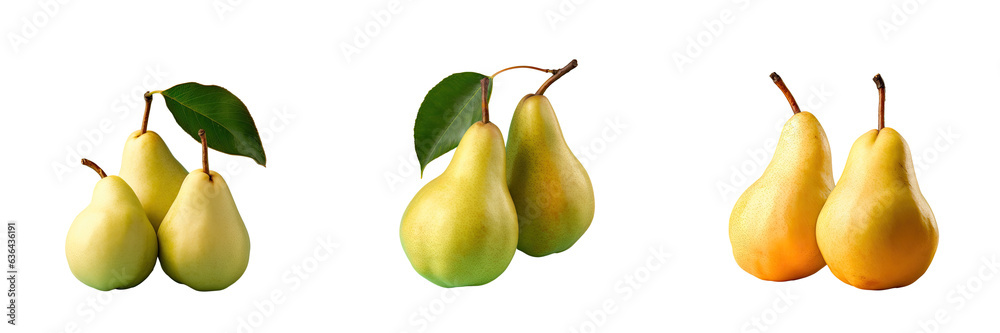 transparent background isolates pears transparent background isolates pears