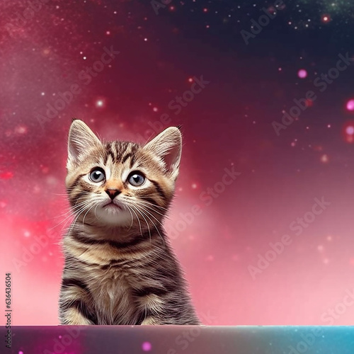 A little cute and adorable kitten