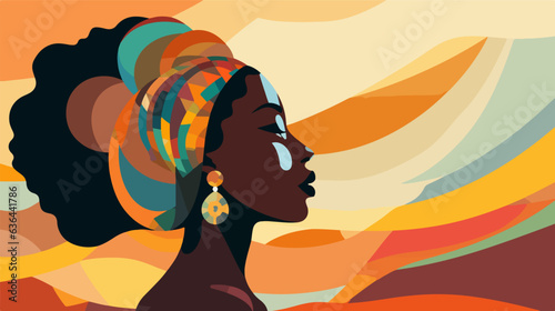 Native African woman in dignified portrayal.