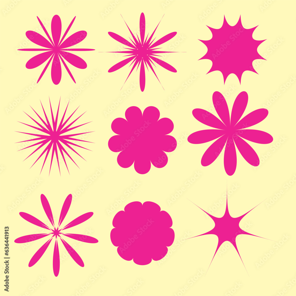 Retro futuristic elements for design. Collection of abstract graphic geometric symbols and objects in y2k style. Templates for pomters, banners, stickers, business cards Retro futuristic elements for design. Collection of abstract graphic geometric symbols and objects in y2k style. Templates for pomters, banners, stickers, business cards