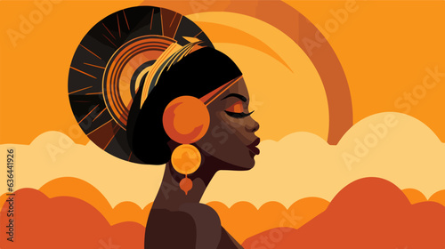 Empowered depiction of an African woman.