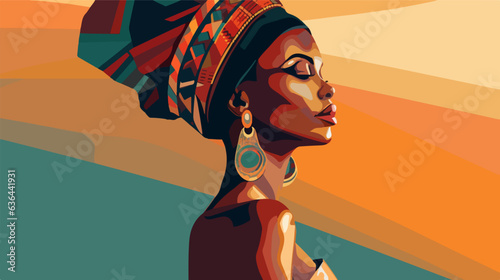 Admirable representation of a woman from Africa.