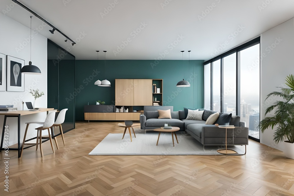 Fototapeta premium living room interior