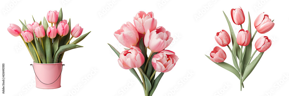A stunning bouquet of pink tulips crafted to celebrate or send wishes A stunning bouquet of pink tulips crafted to celebrate or send wishes