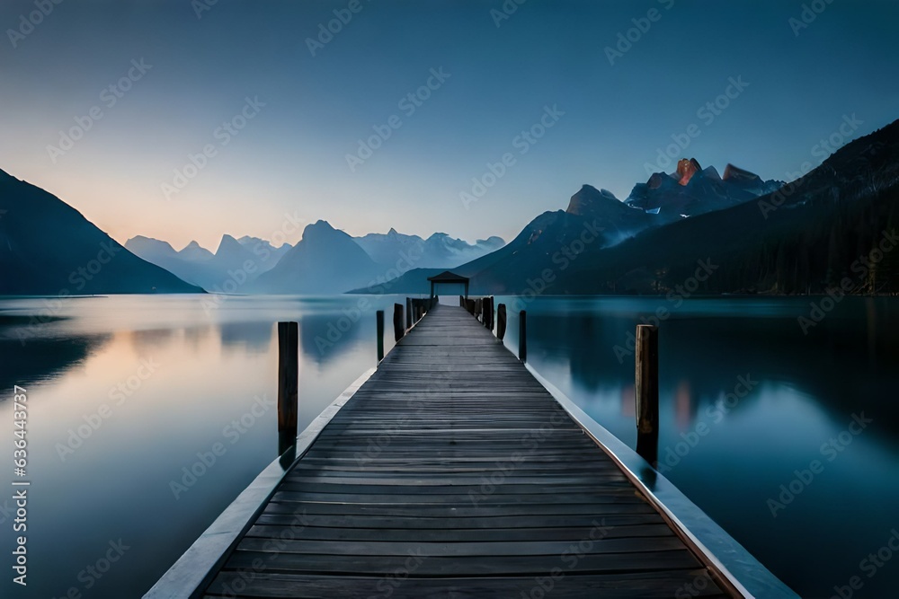 Fototapeta premium lake in the mountains