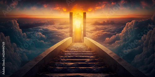 Rise to eternal bliss as every step brings you closer to the divine realm above! Ascend to Heaven photo