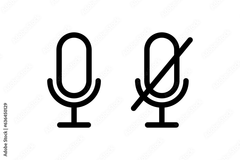 Microphone icon. Vector mic icons.