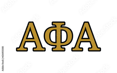 Alpha phi alpha greek letter, AΦA greek letters фототапет