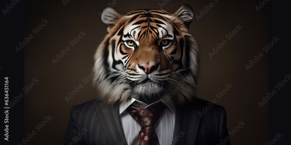 Animal in office suit