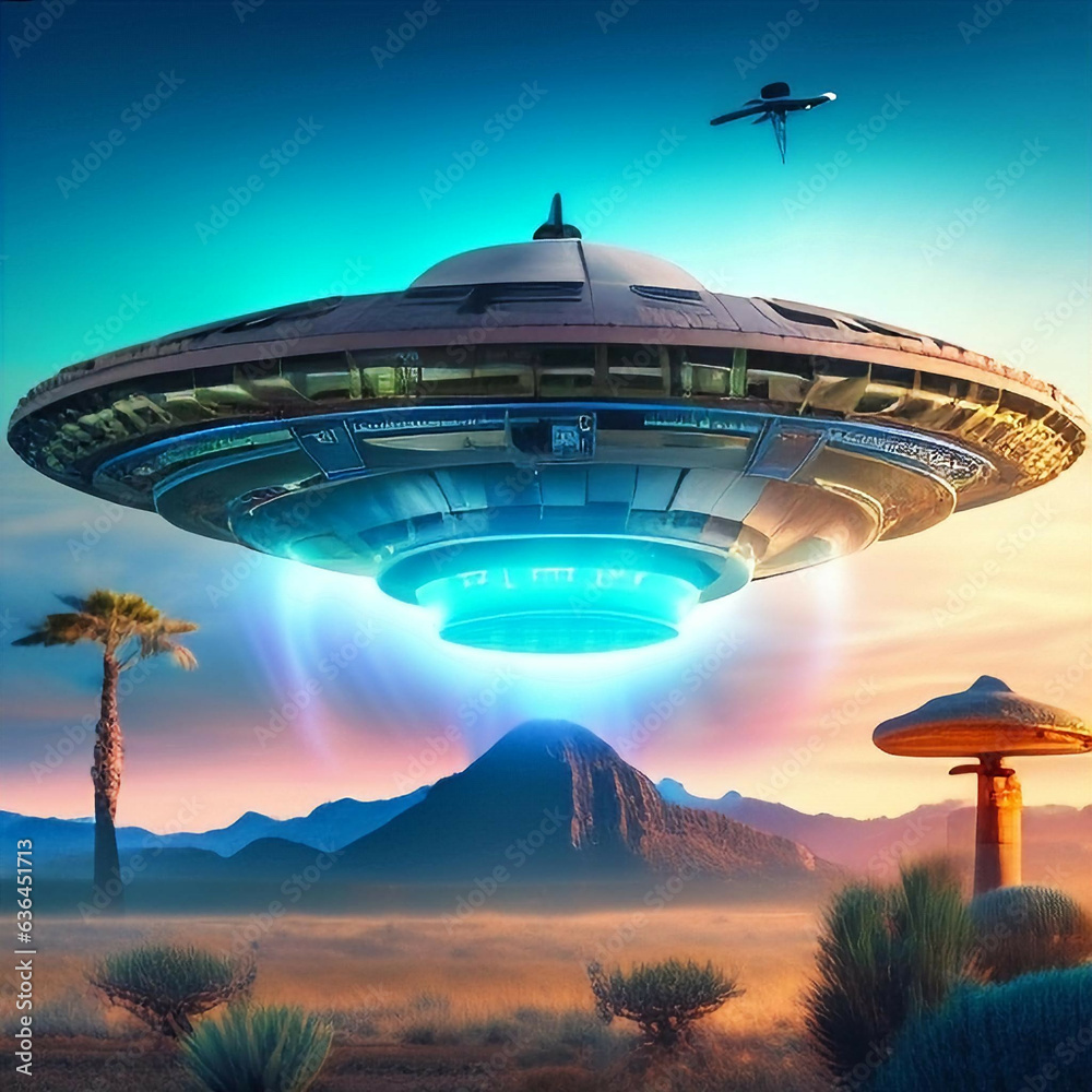 ufo in the desert