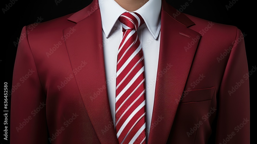 Front view of torso in elegant business suit. Isolated over black background, copy space Front view of torso in elegant business suit. Isolated over black background, copy space