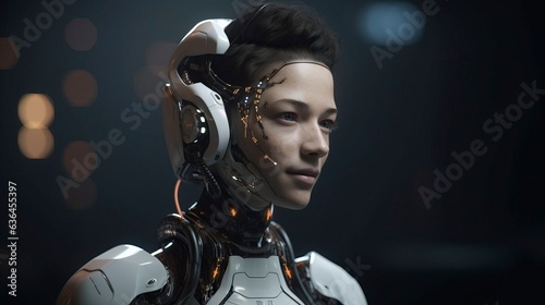 Android cyborg robot, Generative AI
