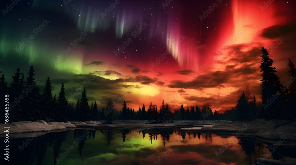  Northern Lights during geomagnetic storm