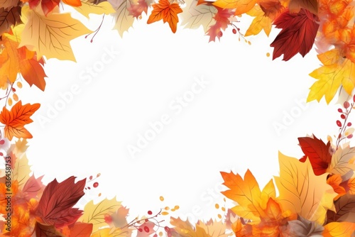 Autumn frame space for text