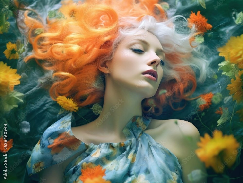 flower power woman portrait in garden eden, generative ai
flower power woman portrait in garden eden, generative ai