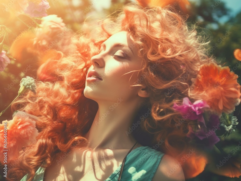 flower power woman portrait in garden eden, generative ai
flower power woman portrait in garden eden, generative ai