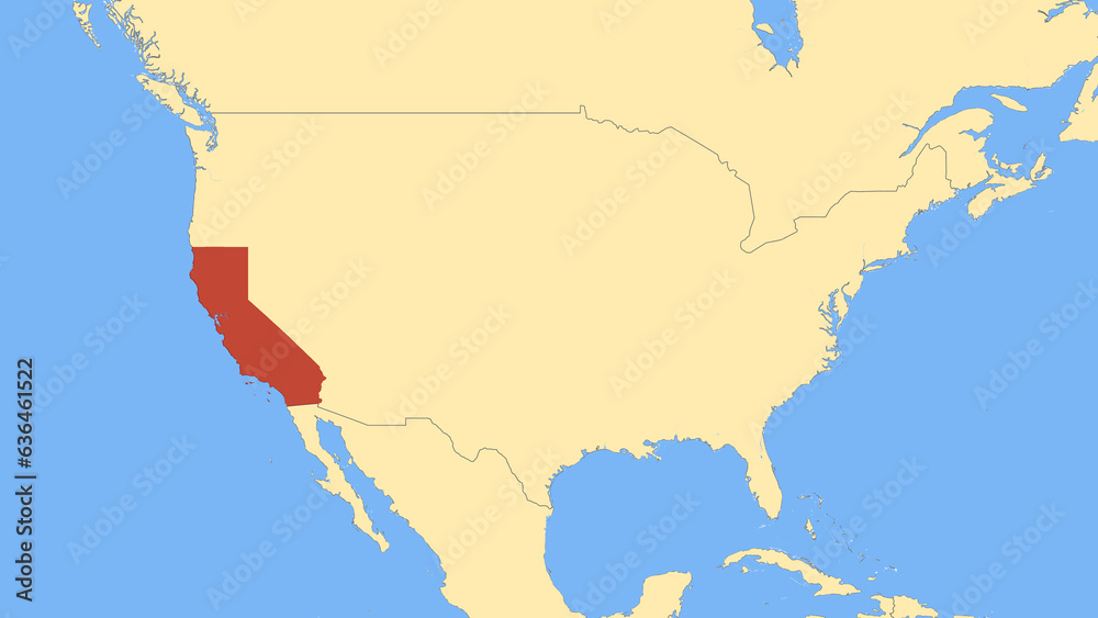 An amazing map of California state