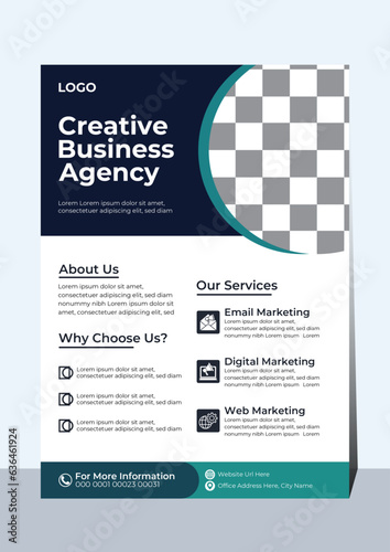 Corporate business flyer template design