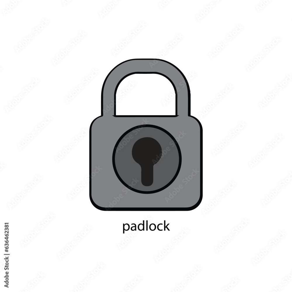 padlock icon illustration