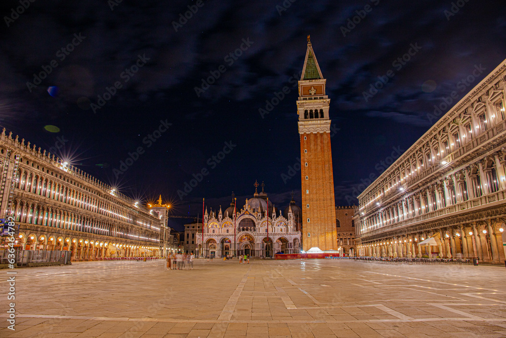 Piazza San Marco, often known in English as St Mark's Square, is the principal public square of Venice, Italy, where it is generally known just as la Piazza.