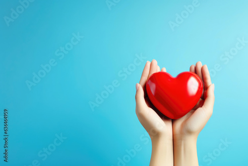 Healthcare Concept: Woman Doctor with Heart Symbol
