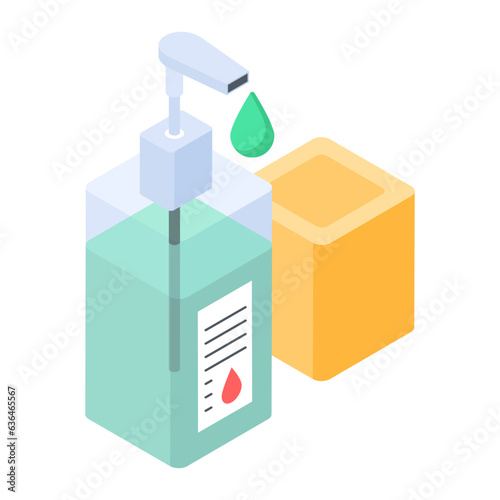 Set of Medical Equipment Isometric Icons 

