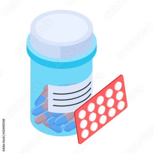 Set of Medical Equipment Isometric Icons 

