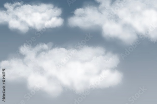 blue sky with white clouds, atmosphere background for copy space © UD