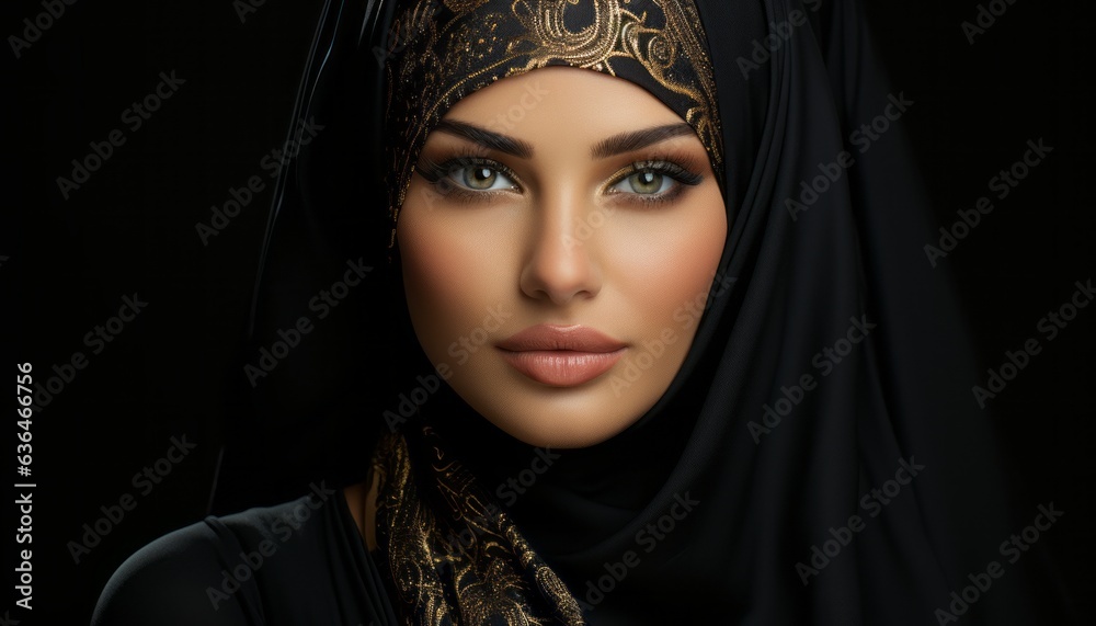 Arab white woman in hijab, a beautiful and modest Muslim girl, an outfit for a religious woman. Made in AI Arab white woman in hijab, a beautiful and modest Muslim girl, an outfit for a religious woman. Made in AI